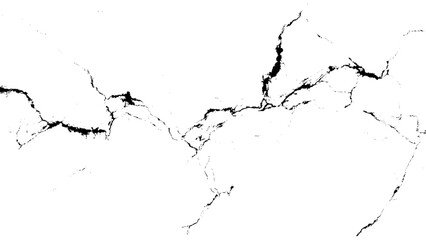 Distressed abstract crack pattern on white background for an overlay effect isolated on transparent background, Vector, illustration