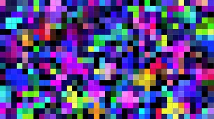Fototapeta premium colorful pixelated mosaic background with squares of various sizes and colors. 
