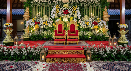 Javanese traditional wedding decoration