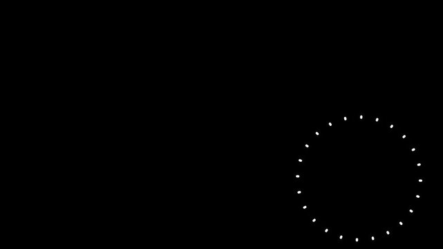 Dynamic firework circle pop up animation with shiny line sparks, geometric burst waves and bubble explosion effects glowing on black screen.