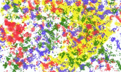 Abstract Color Splatter Background Vibrant Artistic Paint Texture on White Dynamic Messy Grunge Art Pattern