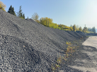 There are a lot of coke nuts on the approaches to the metallurgical shop.