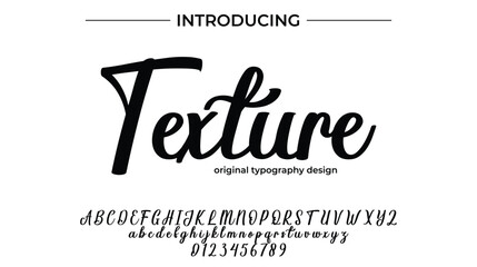 Texture - Elegant Script Font for Smooth Handwritten Design and Creative Typography