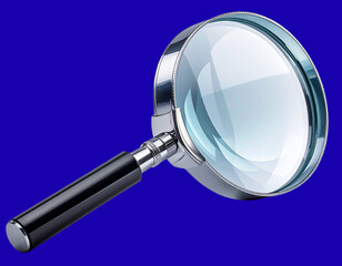  Realistic Magnifying Glass with Scientific Exploration Mood
