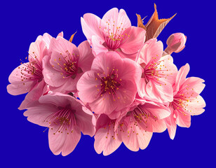 Vibrant Sakura Bloom with Festive Asian-Inspired Aesthetic