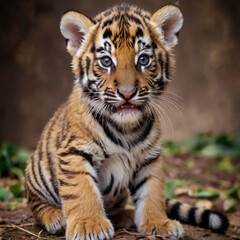 Naklejka premium Tiger in the jungle