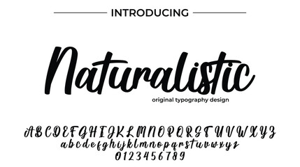 Naturalistic - Elegant Script Font for Smooth Handwritten Design and Creative Typography