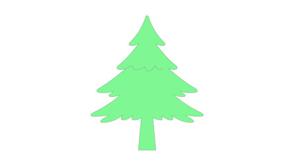 green christmas tree