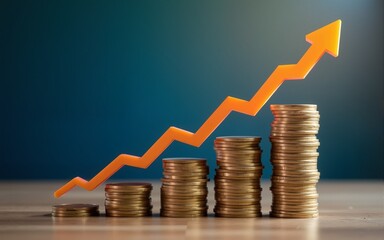 2024 Business growth, boost up business or success concept, Business growth, investment profit increase, growing sales and revenue, progress or development concept, arrow graph future growth plan