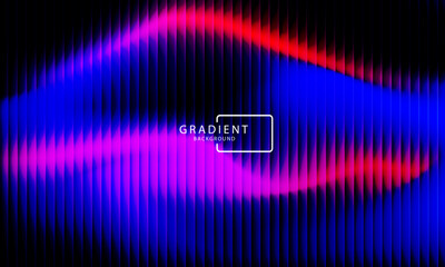 Vibrant gradient pattern with vertical glowing neon lines blending smooth and radiant colors. Minimalistic and futuristic abstract background perfect for creative digital designs. Vector illustration