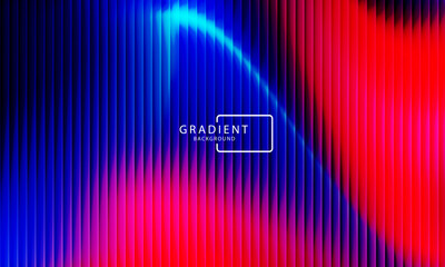Vibrant gradient pattern with vertical glowing neon lines blending smooth and radiant colors. Minimalistic and futuristic abstract background perfect for creative digital designs. Vector illustration