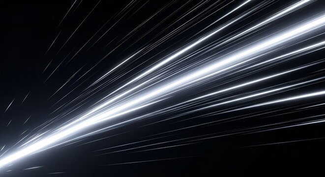 Streaks of light blaze across the night