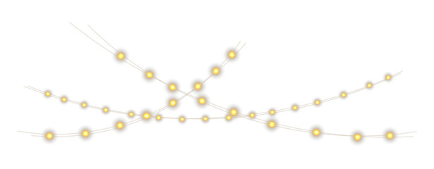 Warm Glowing Festive String Light Garland”