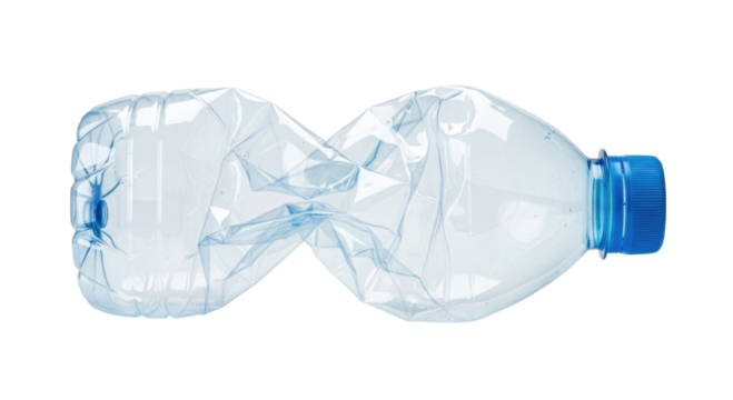 Frozen water bottle with blue cap transparent background cutout png - Powered by Adobe