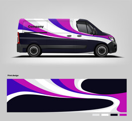 Wavy van wrap livery design vector file eps 10 with printable file below.
