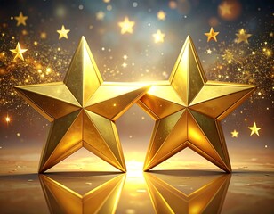 Golden Star Duo - A Celebration of Achievement and Excellence.