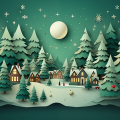 Snowy Mountain Village