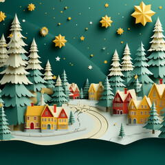 Winter Christmas Village
