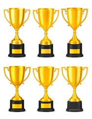 Golden Trophies - A Symbol of Achievement and Victory in Competitions.