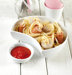 Spaghetti with Sausages: A Very Original Kids' Meal