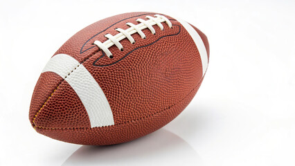 american football isolated on a white background