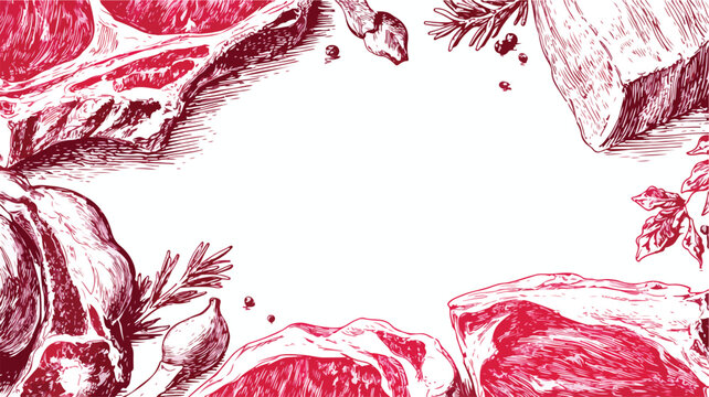 Fresh Meat Card Template for Butchery Farm Market Promotion - High-Quality Design - Powered by Adobe