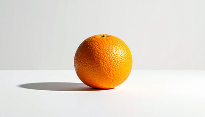 白背景に映える新鮮なオレンジのシンプル素材
– Fresh Orange on White Background, Simple Food Material