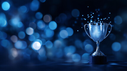 Recognition ceremony award background illustration faceless honor achievement defocused celebration prestige background applause trophy visualization success recognition