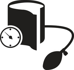 Blood Pressure Monitor Icon , Sphygmomanometer icon simple vector illustration