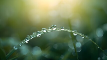 Generative AI- dew on the grass