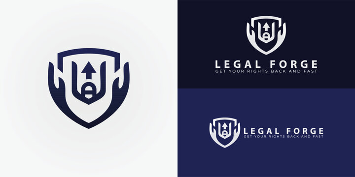 A shield held by hands symbolizes protection and accessible legal assistance. The inner lines form an upward arrow, representing the progress and innovation occurring in consumer law.