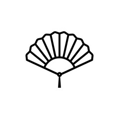 Hand fan icon vector illustration eps10.