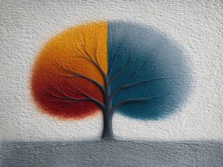 Symbolic tree representing three forms of influence on individuals and their adulthood journey in Bern