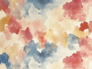 A fluid abstract pattern with gentle gradients, evoking the sensation of watercolor paint bleeding into one another, with soft, harmonious tones