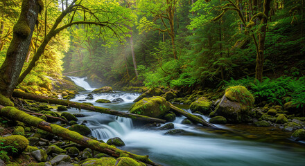 stream in the forest
