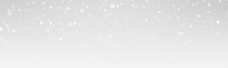 Snowfall PNG with delicate snowflakes and smooth bokeh lights on a transparent background.