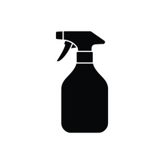 Black silhouette of a trigger spray bottle