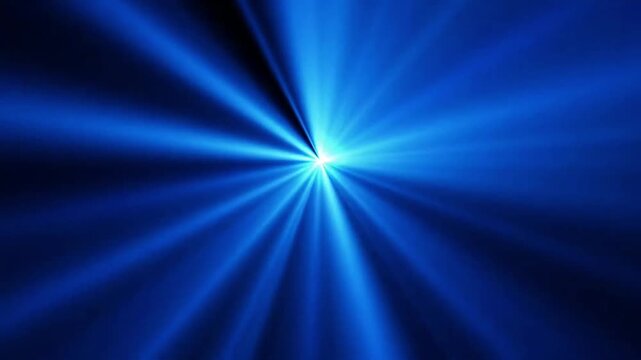 Abstract blue light burst background radial beams rays energy speed tunnel effect loop