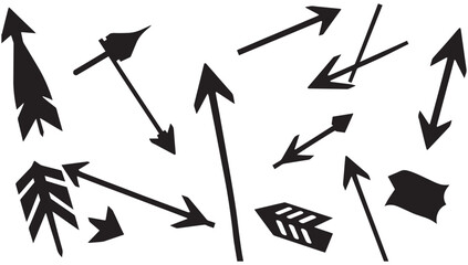 Dynamic arrow collection offering diverse design elements, point the way forward for creative projects and add a directional flair to your visual storytelling