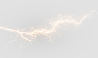 Yellow lighting illuminates the storm, radiating electricity and light. Bolts lightning flash with energy and danger while thunder rolls. Perfect PNG overlay for dramatic effects.