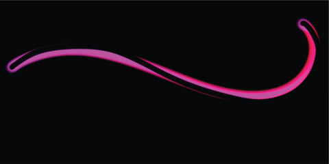 Abstract pink light streak on black background a modern design element perfect for technology and futuristic themes