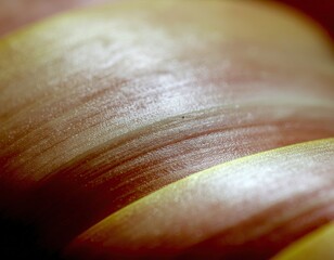 Close up Macro Shot Of A Delicate Tulip Petal Showing Soft Texture And Subtle Yellow And Pink Hues With Gentle Lighting
