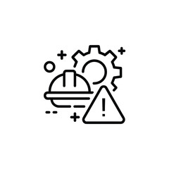 Industrial safety and engineering warning icon