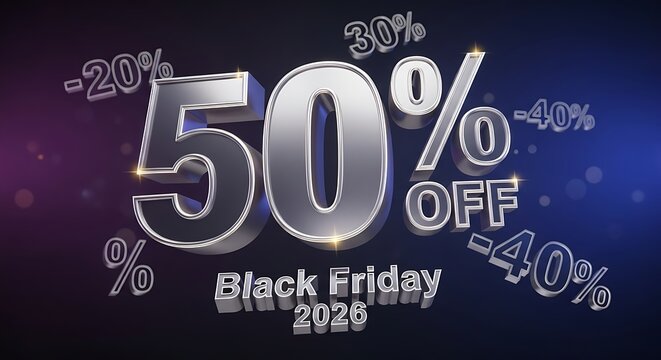 Don't miss Black Friday 2026 with a massive 50% off sale event and extra savings up to 40% for a limited time only