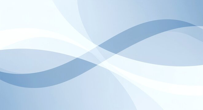 Abstract light blue background with curved shapes white modern d