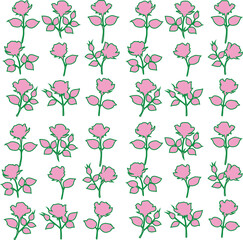 Romantic pink rose tattoo vectors featuring elegant floral silhouettes, leaves, and blooming rose icons. Perfect for wedding art, love designs, and minimalist tattoo projects.