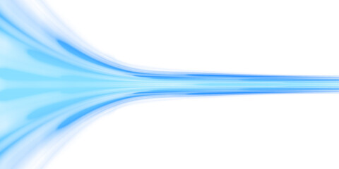 Obraz premium Digital image of light rays, striped lines on a blue light background. Design element for visualizing air or water flow. Light, light garland PNG. 