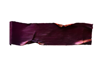 Torn Electrical Tape Piece With Colorful Iridescent Texture And Jagged Edges On Black Background