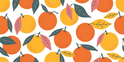 seamless background with autumn leaves