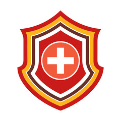 Obraz premium Fire shield badge